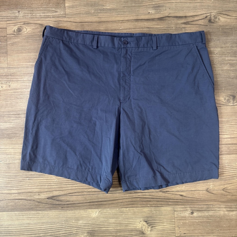 Vineyard Vines On-The-Go Shorts Mens Big 46 Blue Stretch Chino Casual Summer